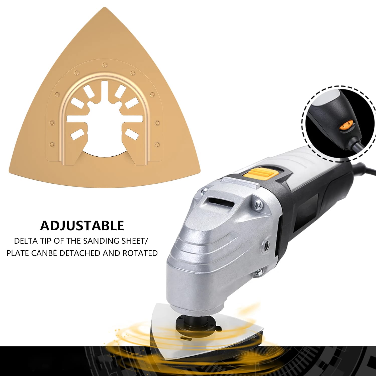 8Pcs Multitool Blades Cemented Carbide Oscillating Saw Blades Professional Triangle Saw Blade for Ceramic Tile Marble Cutting - Thumbnail 2