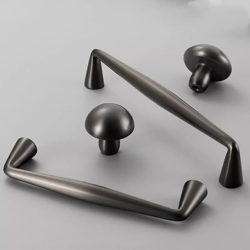 Brass Wardrobe Handles | Pure Solid Brass Vintage Style | Light Luxury Furniture Pulls - Thumbnail 5