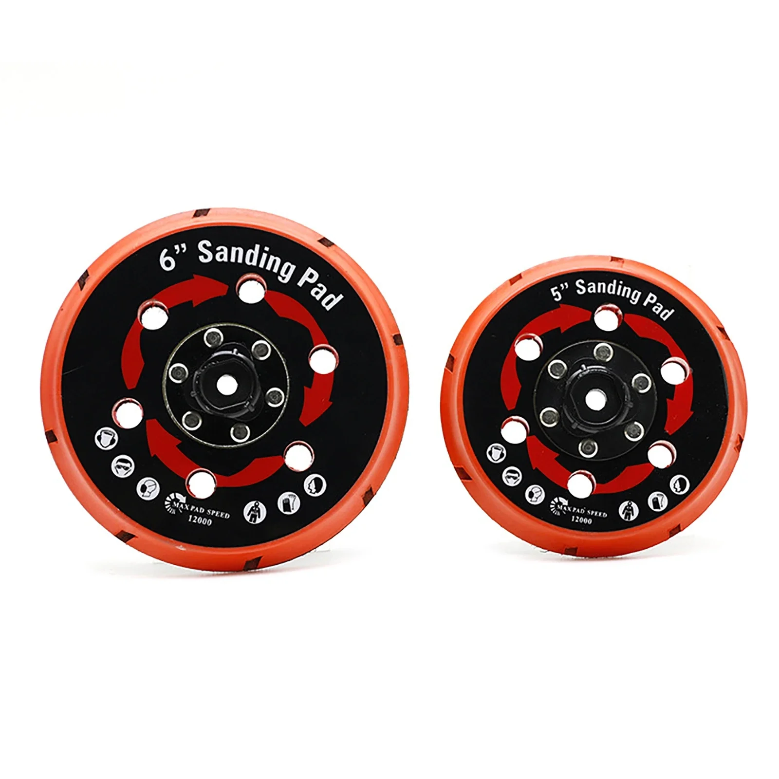 6-Hole DA Polisher Backing Plate | 5 & 6 Self-Adhesive Sanding Discs | Premium Grade - Thumbnail 5