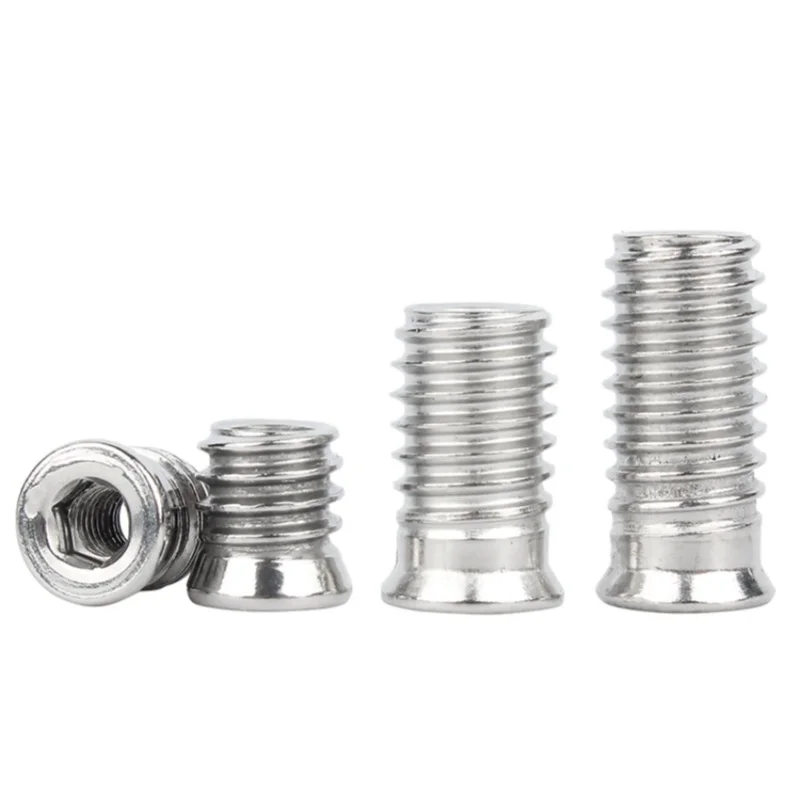 304 Stainless Insert Nuts | Hex Drive for Wood Furniture | M4 M5 M6 M8 - Thumbnail 4