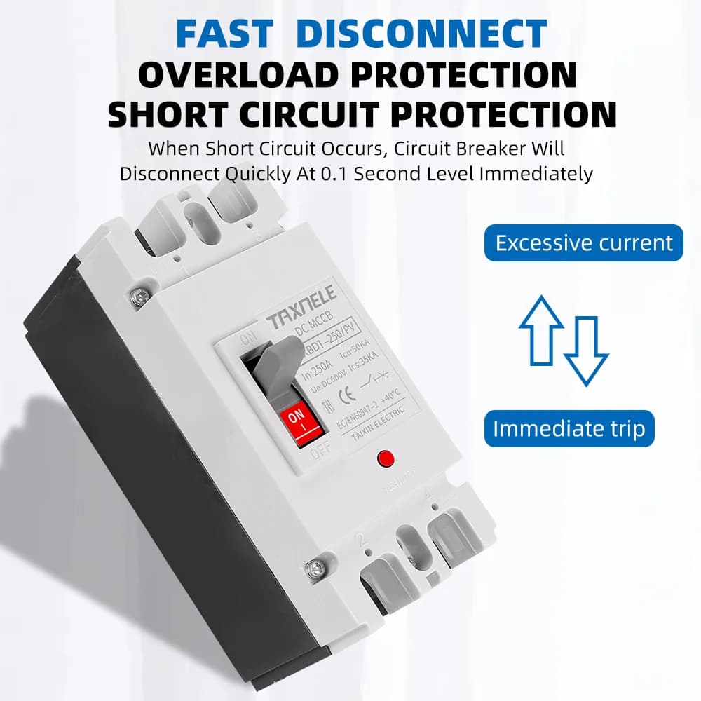 Solar DC Circuit Breaker | 150A-250A MCCB for Photovoltaic & Battery Protection - Thumbnail 3