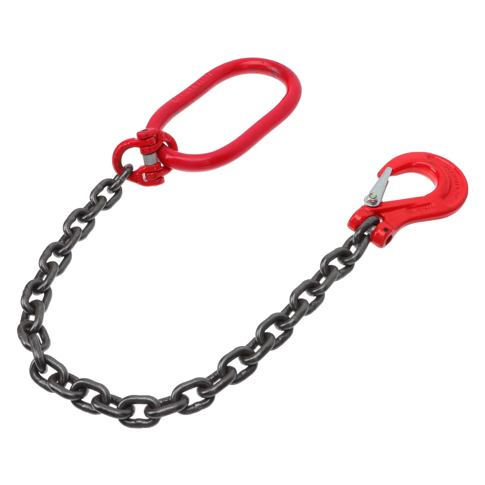 Heavy-Duty Single Leg Chain Sling | Manganese Steel Construction | Corrosion-Resistant Lifting Hook - Thumbnail 6