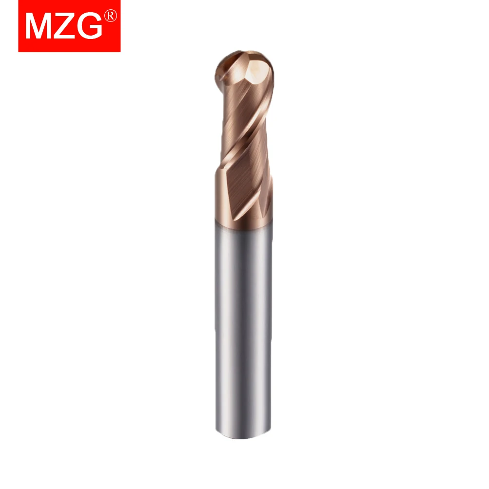 Carbide End Mill | Nano Coated for Hard Steel | 2 Flute Ball Nose Milling Cutter - Thumbnail 4