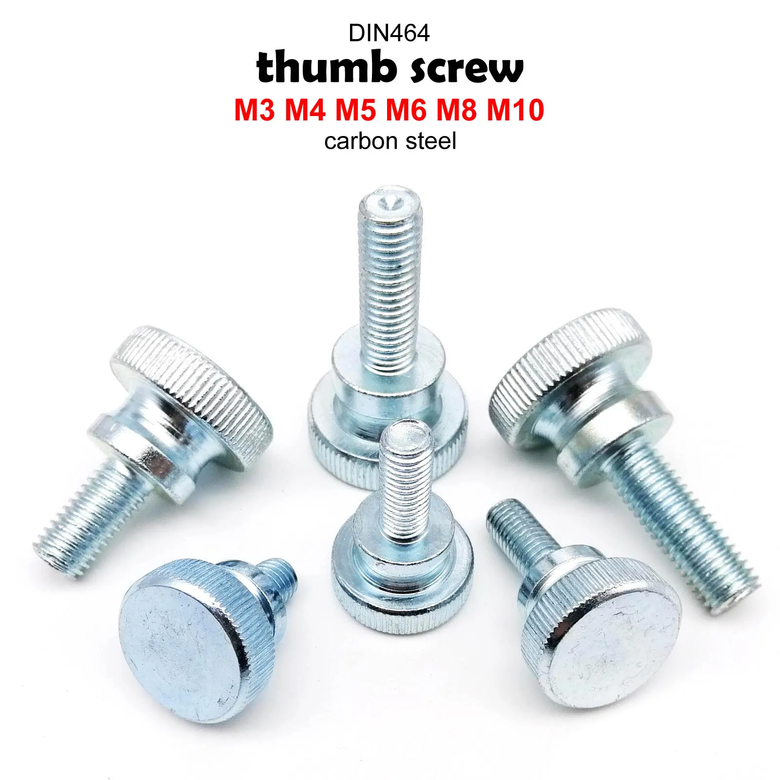 M3-M10 Thumb Screws | Knurled Hand-Tighten Bolts | Curtain Wall & Glass Adjust - Thumbnail 2