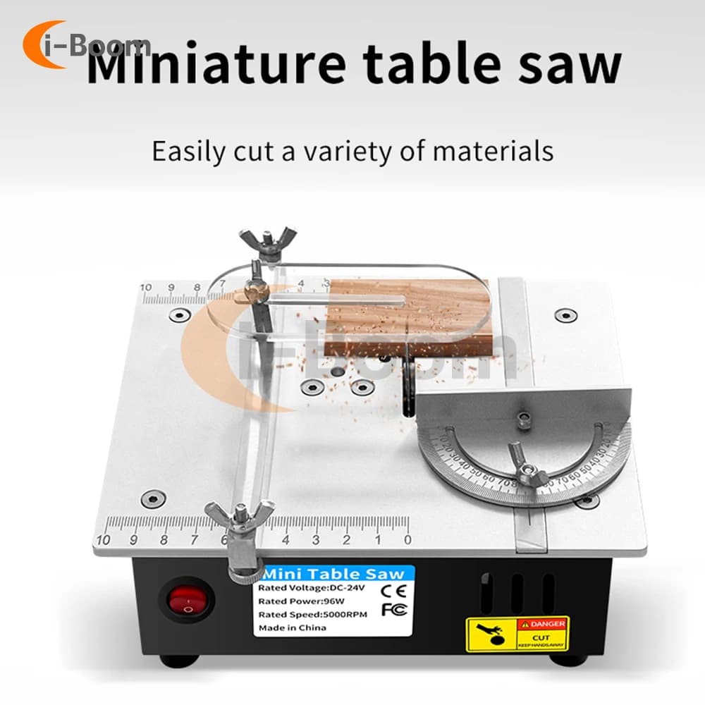 Mini Table Saw | Dust-Proof Cutting for Wood, Acrylic & PCB | 110V/220V - Thumbnail 2