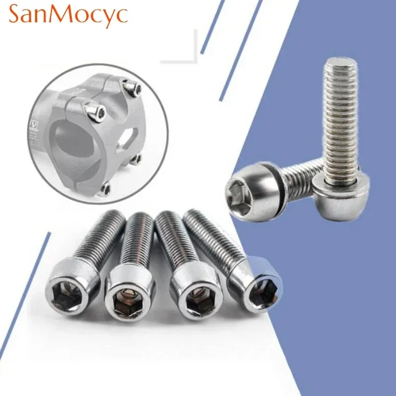 Bike Handlebar Stem Bolts | M5/M6 Hex Screws for MTB Enhancement | High-Performance Bicycle Accessories - Thumbnail 5
