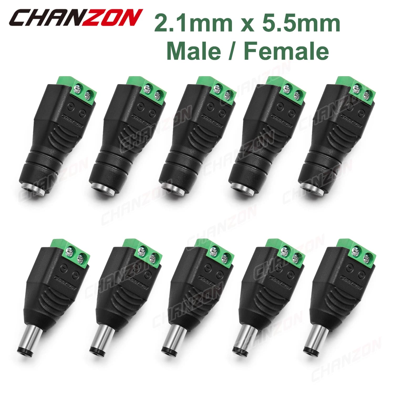 12V DC Power Connector Kit | 2.1x5.5mm Barrel Plugs & Sockets for CCTV & LED Strips - Thumbnail 7