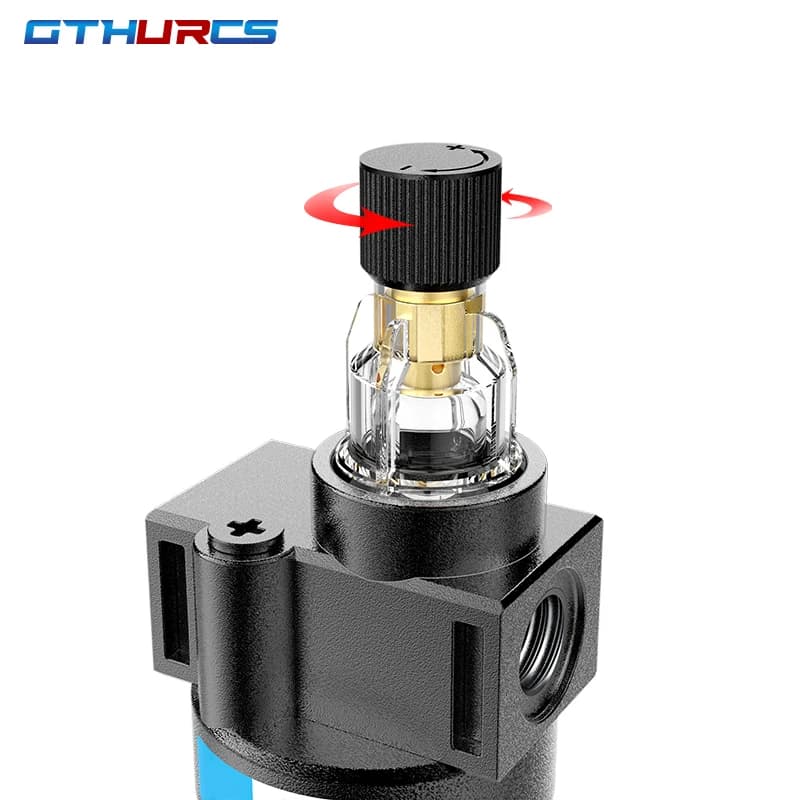 AFC-2000 Professional Air Compressor Filter Regulator | 1/4 NPT | Water & Oil Separator Kit - Thumbnail 3