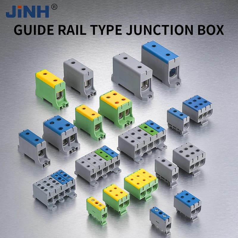 DIN Rail Terminal Block | 16mm² High-Capacity Connectors | Quick-Wire Mounting - Thumbnail 2