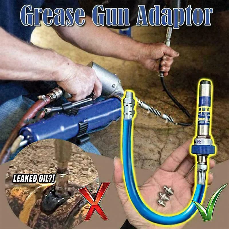 Lock-On Grease Gun | Quick-Release Nozzle & Ergonomic Spiral Handle | No-Disassembly Hose - Thumbnail 4