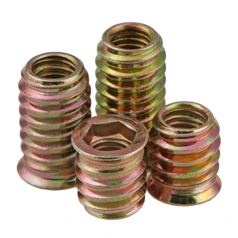 Furniture Insert Nuts | M6 M8 M10 Carbon Steel | Hex Socket Drive Fasteners - Thumbnail 6