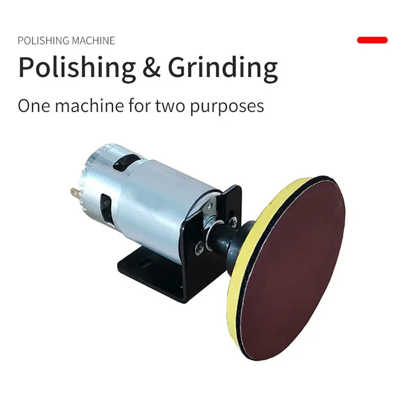 Mini Bench Grinder & Polisher | Compact DIY Power Tool with Sanding Pad Kit - Thumbnail 2