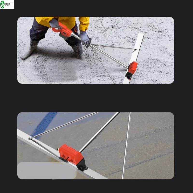 Cordless Concrete Screed | 100cm Vibration Ruler for Floor Leveling & Mortar Consolidation - Thumbnail 4