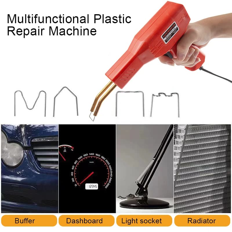 Plastic Welding Kit | Car Bumper & Kayak Repair Tool | 4-Staple Welder Gun - Thumbnail 5