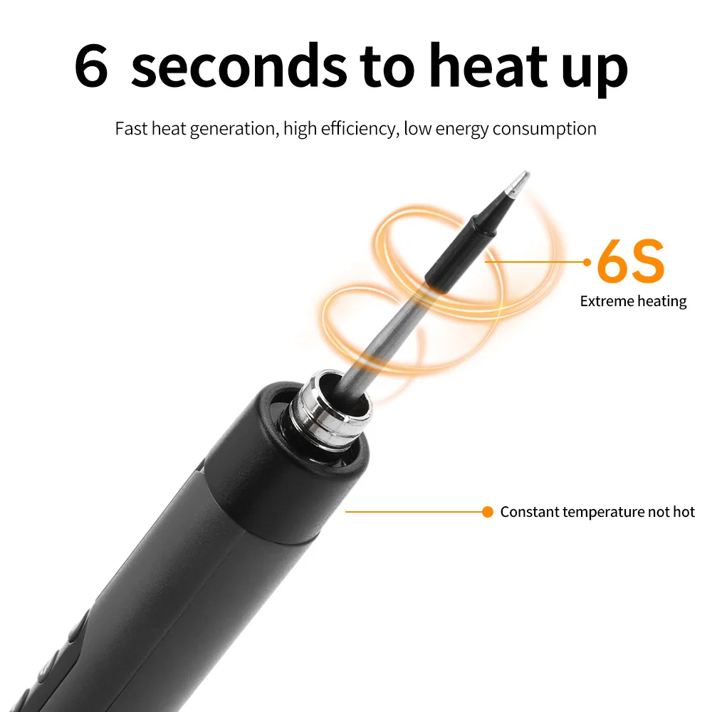 Digital Soldering Iron Kit | USB-C Powered | Adjustable Temperature Control - Thumbnail 4