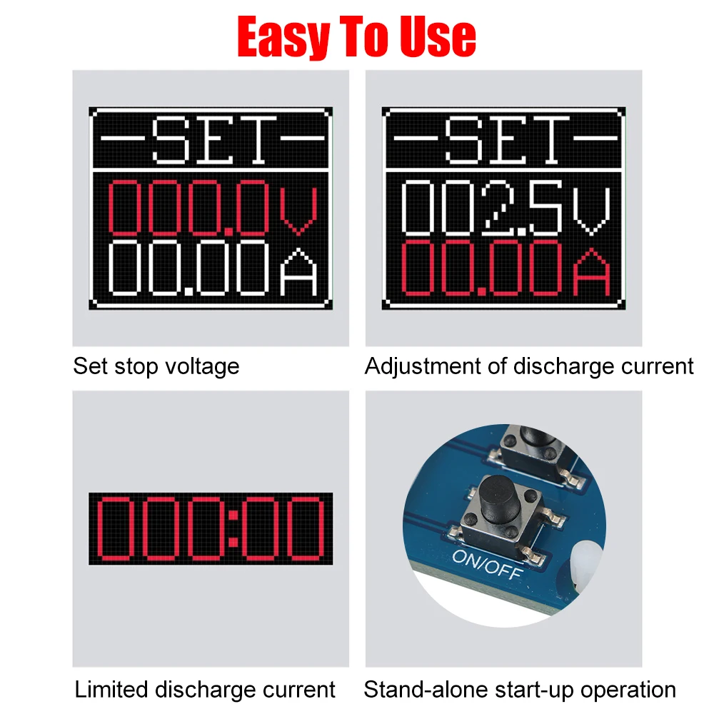 150W DC Electronic Load Tester | 4-Wire Battery Analyzer & Discharger | US Plug - Thumbnail 6