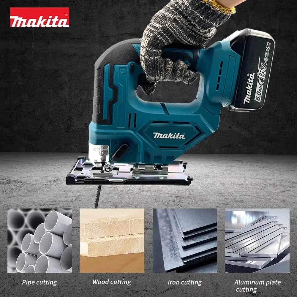 Makita DJV182Z 18V Cordless Barrel-Grip Jigsaw | 340W Brushless Motor | Professional Woodworking & Carpentry Tool - Thumbnail 3