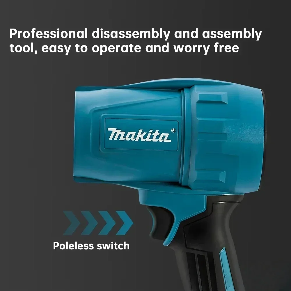 Makita 18V Cordless Blower | 30000 RPM Turbo Fan | Professional-Grade Leaf & Debris Cleaner - Thumbnail 5