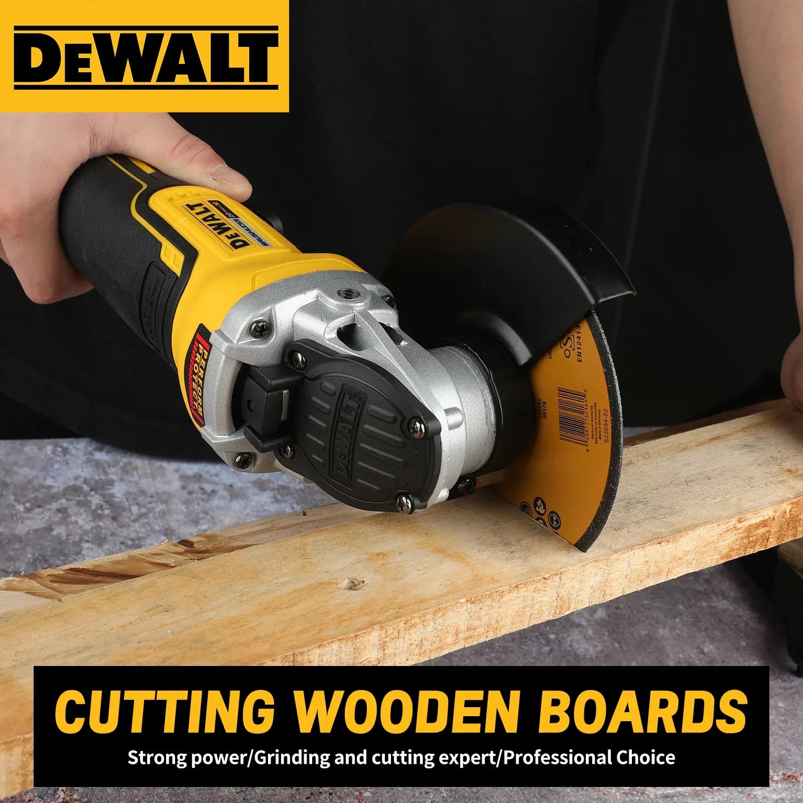 DeWalt DCG406 Cordless Angle Grinder | 20V Power | 125mm Wheel for Professional & DIY Use - Thumbnail 4