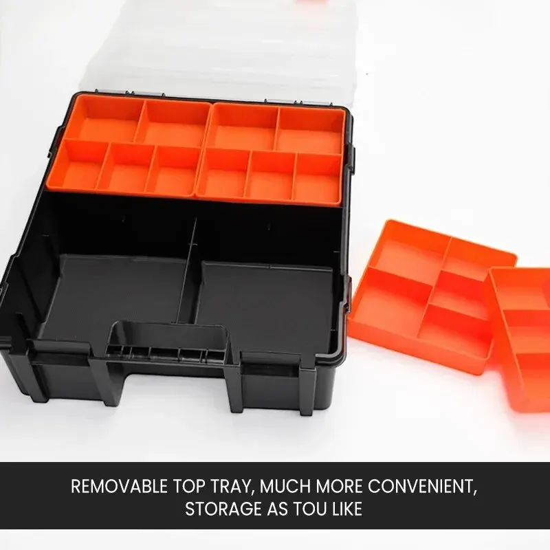 Capacity Hardware Toolbox | Thickened Durable Storage | Multifunctional Classifiable Organizer - Thumbnail 3