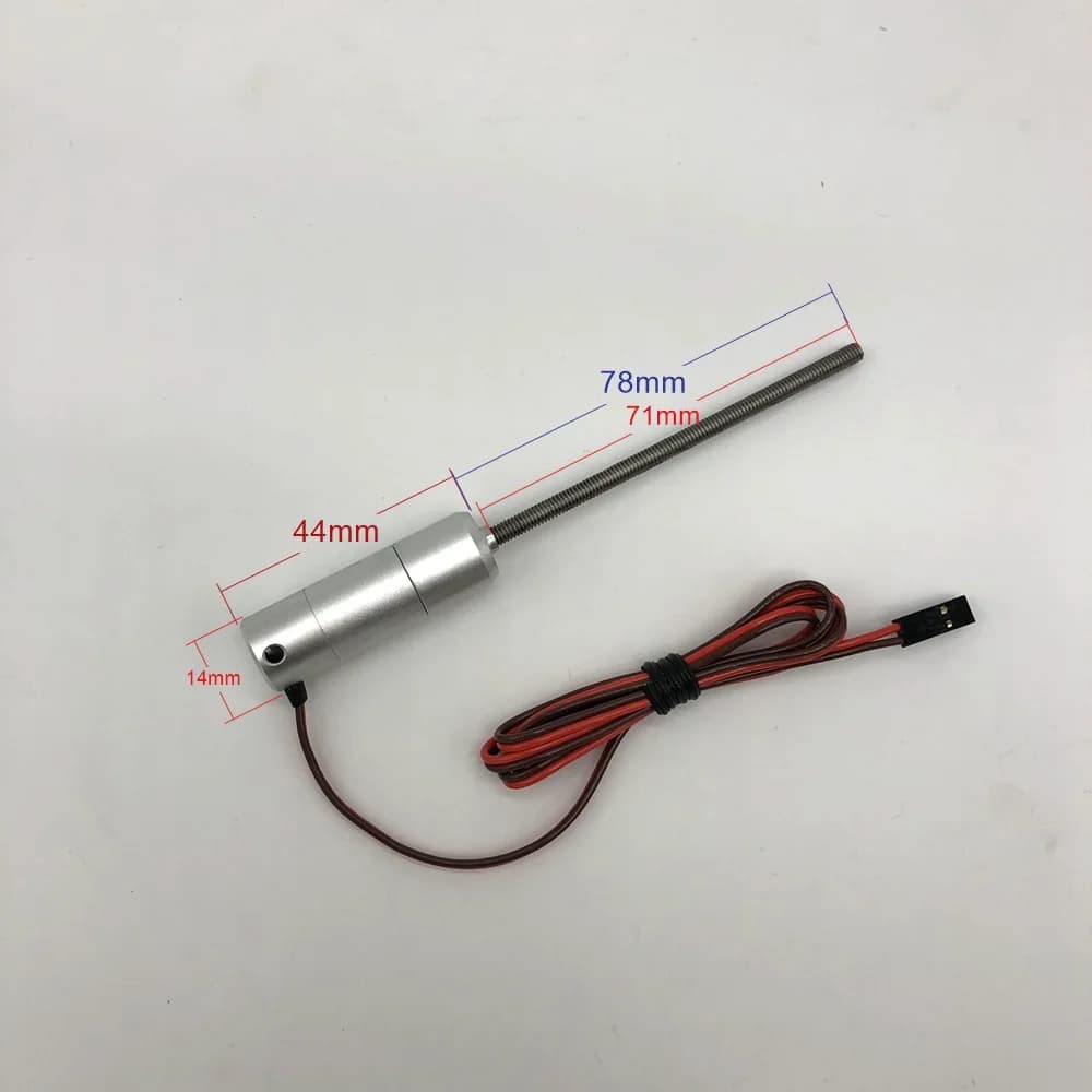Retract Motor | Full Metal M3/M4 Shaft | For DIY RC Plane Landing Gear - Thumbnail 5