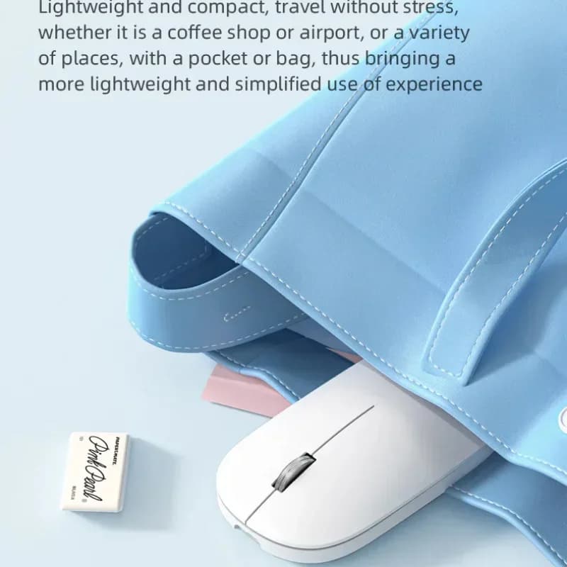Silent Wireless Mouse | Dual-Mode Bluetooth & 2.4GHz | Ergonomic Design for Office & Laptop - Thumbnail 6