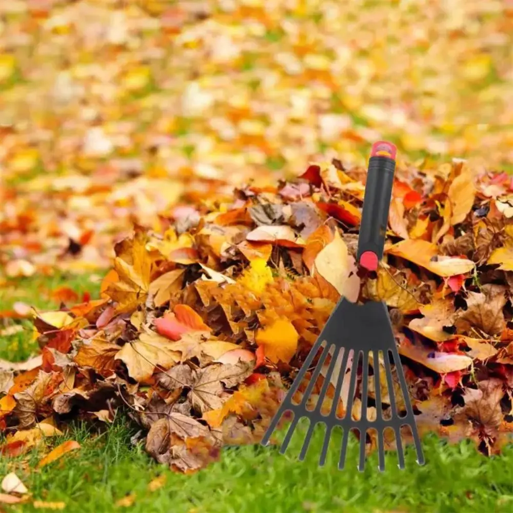 Leaf Rake | Comfortable Safe Handle | Lightweight Lawn & Garden Leveling Tool - Thumbnail 3