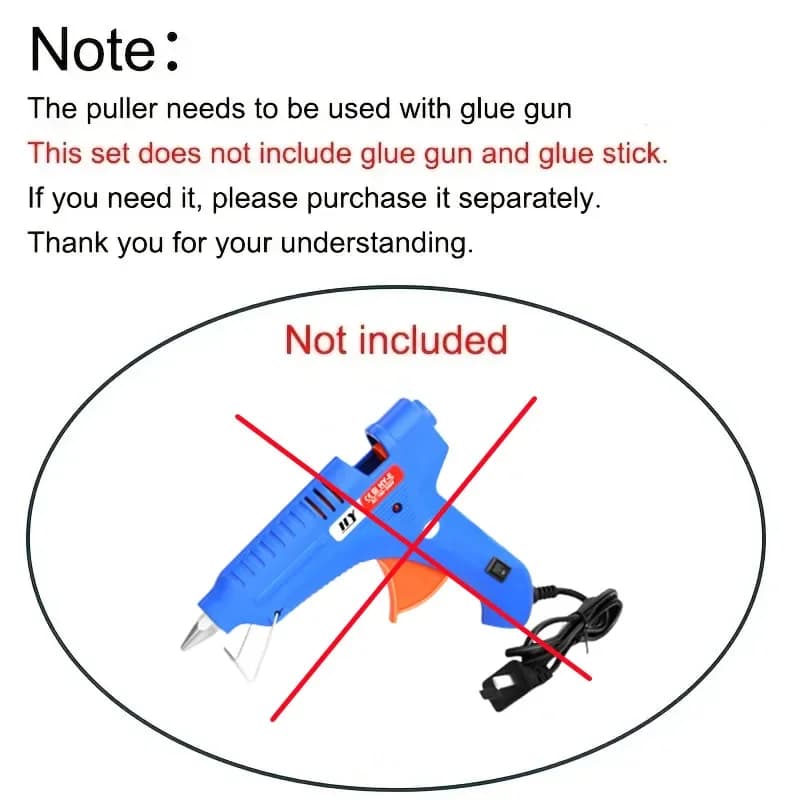Auto Body Dent Repair Kit | 18-Piece Glue Puller System with T-Handle | DIY Paintless Dent Removal Tool - Thumbnail 4