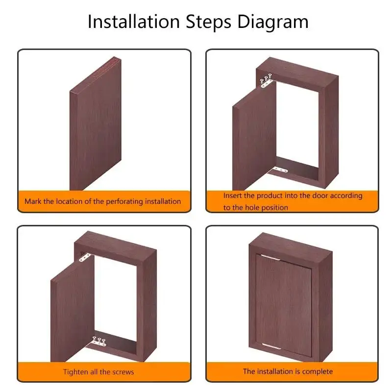 360 Degree Rotating Shaft Hinge | Stainless Steel Positioning Hinge | Concealed Cabinet Door Hardware - Thumbnail 2