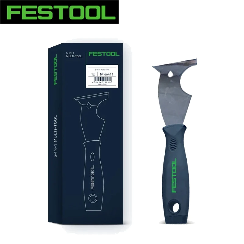 5-IN-1 Multi-Tool Putty Knife | Paint Scraper & Nail Puller | 66411 Hand Tool for Cement - Thumbnail 2