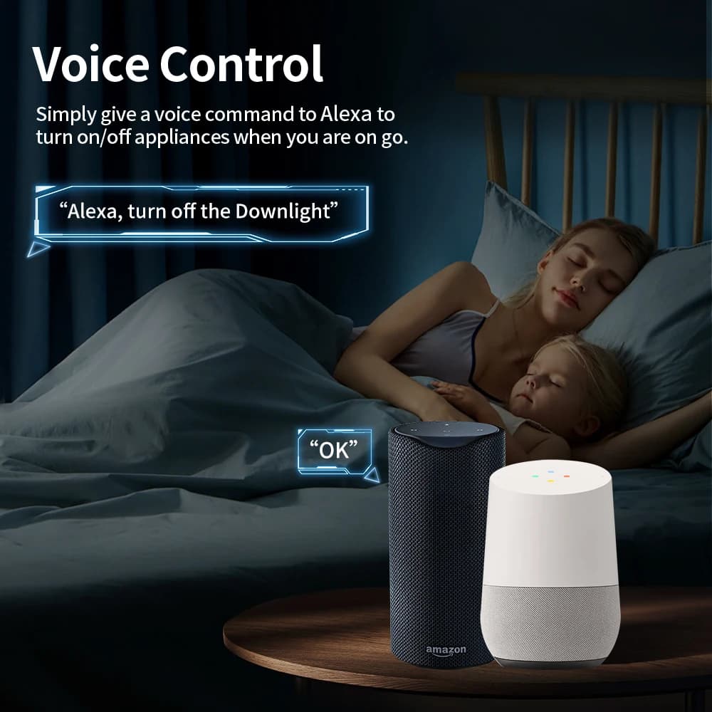 Smart Plug | 16A/20A EU Socket with Energy Monitoring | Voice Control for Alexa & Google Home - Thumbnail 4