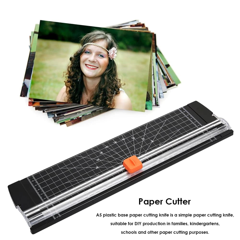 Paper Cutter & Trimmer | Automatic Safety Guard | For A4, A5, Coupons & Craft Paper - Thumbnail 4