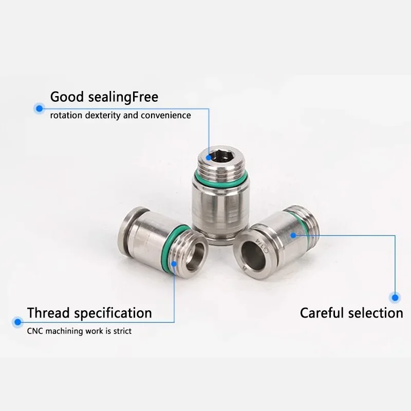 POC-G Series Industrial Air Fittings | 304 Stainless Steel Quick-Connect Couplings | G-Thread & Hexagon - Thumbnail 6