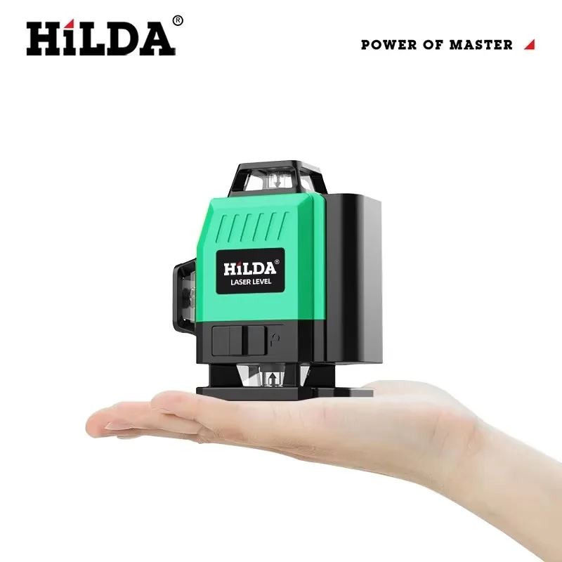 3D/4D Laser Level | 12/16-Line Green Beam | 360° Horizontal & Vertical Self-Leveling - Thumbnail 3