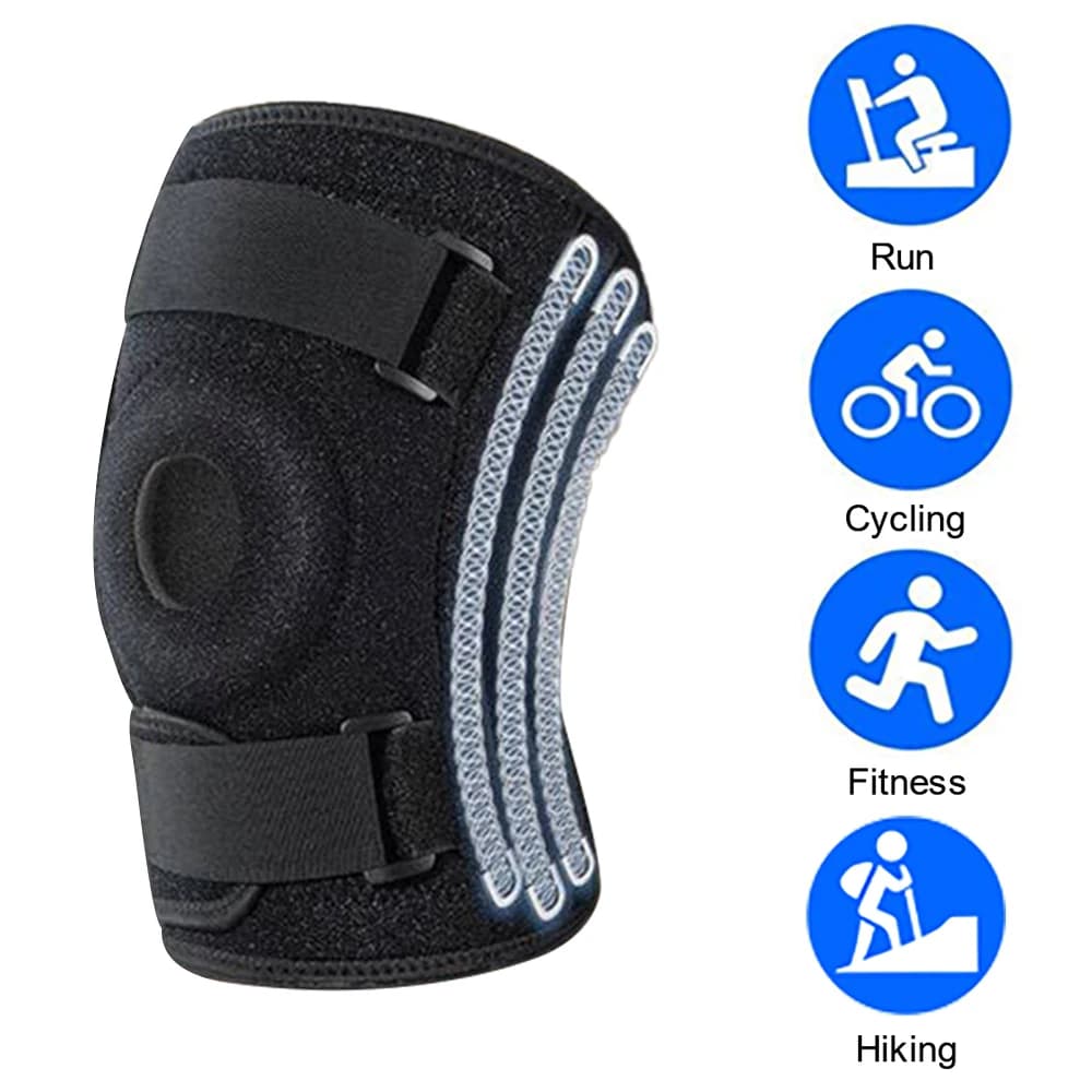 Knee Support Brace | Patella Gel & Side Stabilizers for ACL, Meniscus & Arthritis Relief - Thumbnail 7