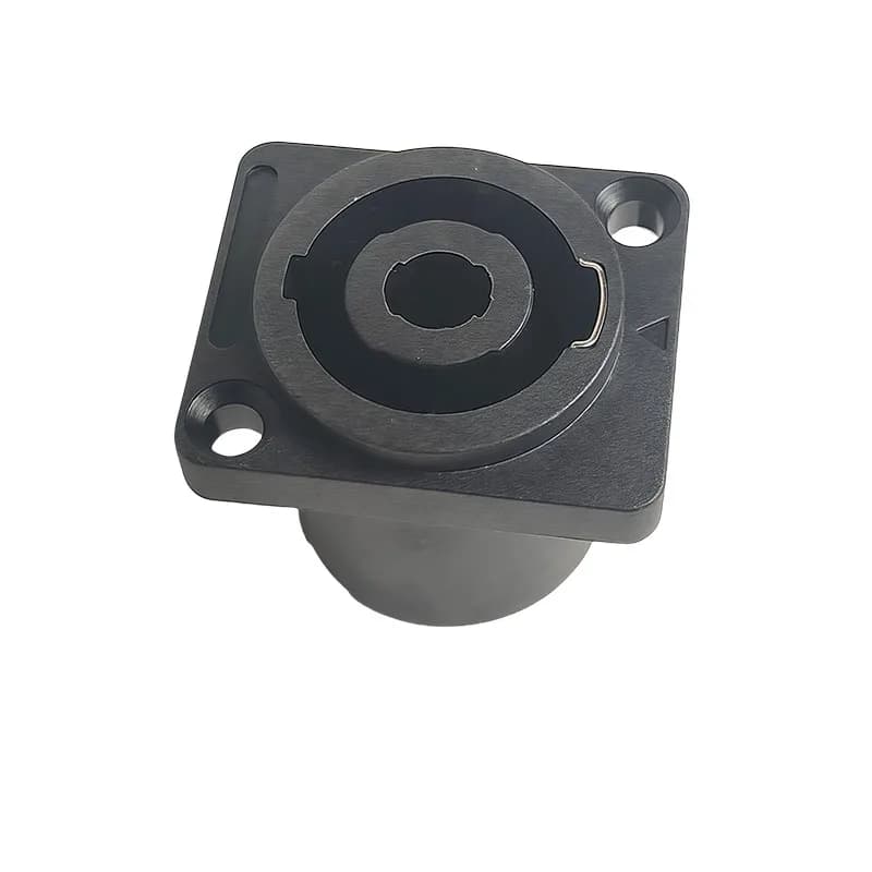4-Pin Panel Mount Connector | Neutrik-Style Locking Socket for Rack & Amplifier - Thumbnail 4
