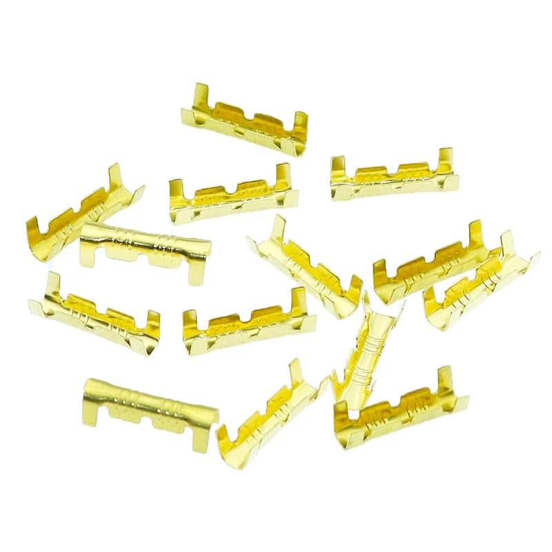 453/453C U-shaped terminal tab cold insert connector with small teeth for secure 0.3-4.0mm² wire connections
