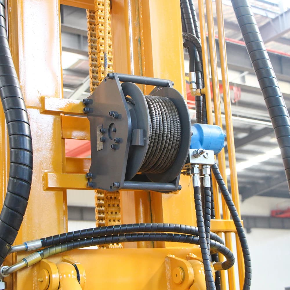 Professional Truck Mounted Rotary Drilling Rig 500m Deep Air/Water System for Water Well and Geothermal - Thumbnail 3
