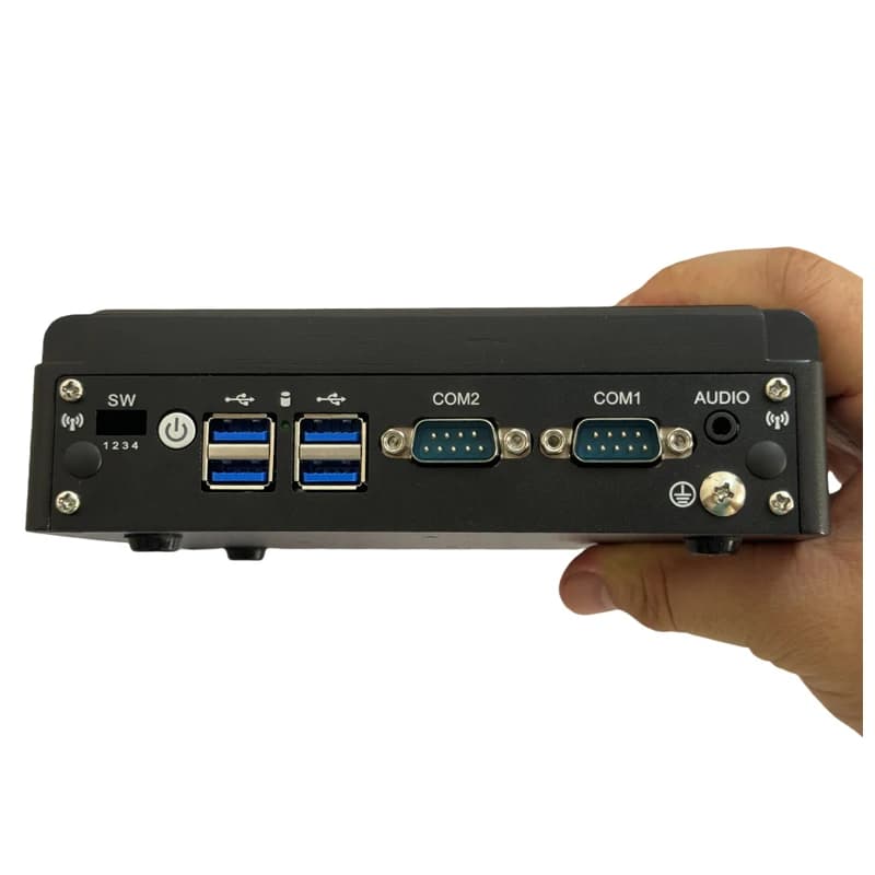Industrial-Grade Fanless Mini PC | Intel J1900 Processor | Rugged Aluminum Chassis | Dual LAN & COM Ports - Thumbnail 5