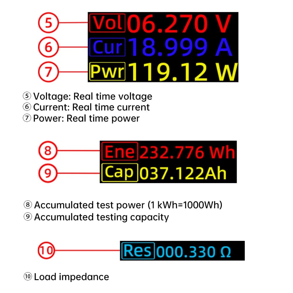 Battery Capacity Tester | MDL150 DC Electronic Load Analyzer | 0-150V, 20A - Thumbnail 7