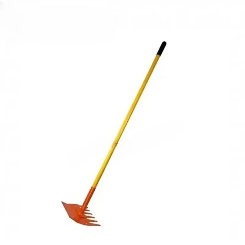 Rake Tool | 1.5m Orange Handle | High-Performance Ash & Fire Fighting Rake Hoe - Thumbnail 3