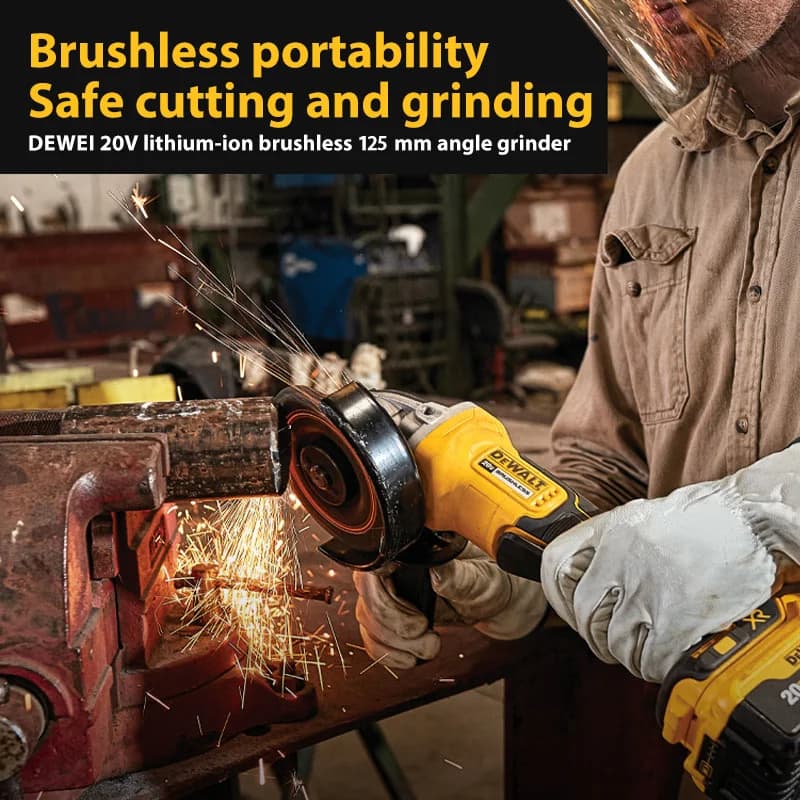 Dewalt DCG406 125MM 9000RPM Brushless Angle Grinder Cordless Cutting Machine Impact Polisher Machine For Dewalt 20V Battery - Thumbnail 4