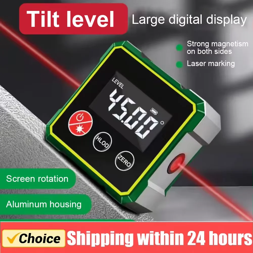 Angle Finder | LCD Backlight Protractor | Magnetic Base 0-90° Range - Thumbnail 3