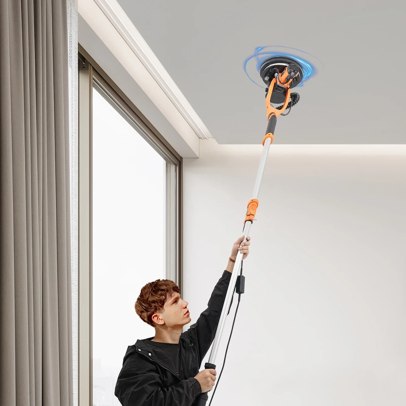 Drywall Sander | 750W with Vacuum Collection | Variable Speed Ceiling & Wall Sander - Thumbnail 4