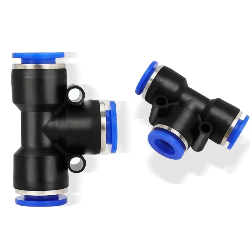 Pneumatic Quick-Connect Fittings Kit | 4-12mm Air Hose Connectors | Durable PU/PE Tubing - Thumbnail 4