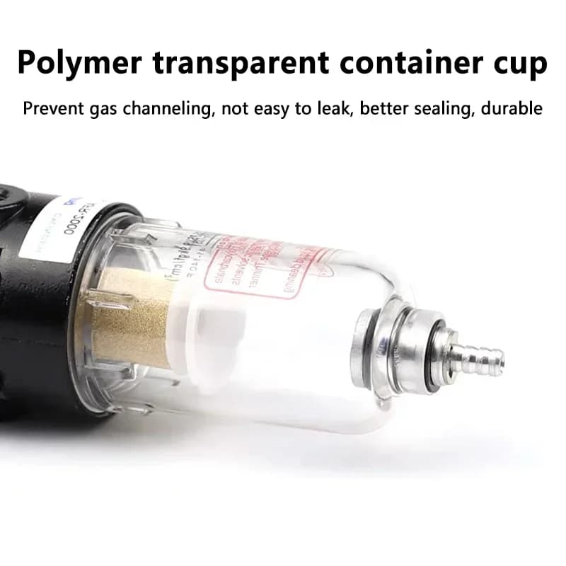 Series High-Efficiency Air Filter | 1/4 NPT Oil-Water Separator for Compressed Air Systems - Thumbnail 2