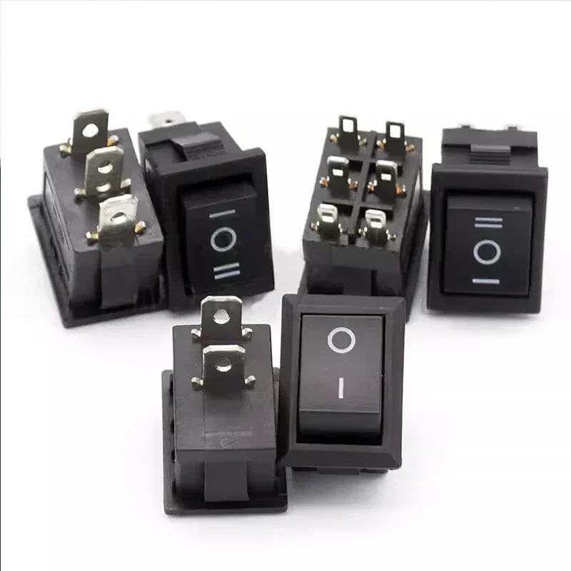 Rocker Switch | KCD1 Series | 6A 250V AC | Illuminated Red/Green ON-OFF Power Control - Thumbnail 5