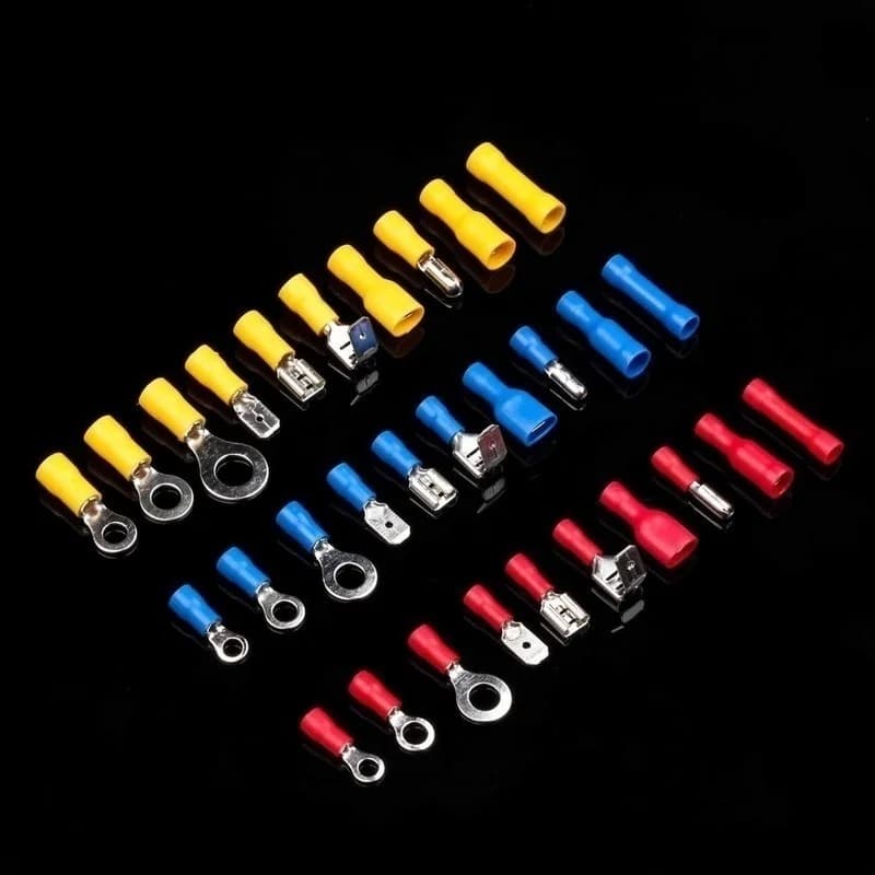 Electrical Terminal Kit | 280-Piece Insulated Crimp Connector Set | Spade, Ring & Fork Assortment - Thumbnail 4