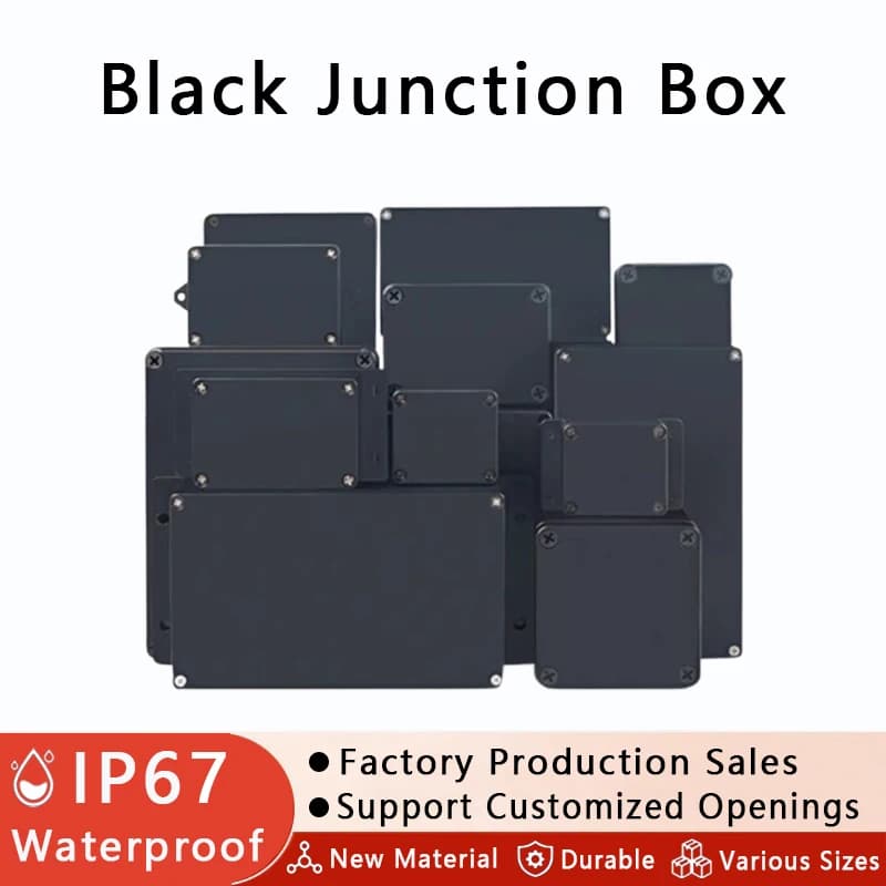 IP67 Waterproof Junction Box | ABS Plastic Electrical Enclosure for Outdoor & DIY Projects - Thumbnail 2