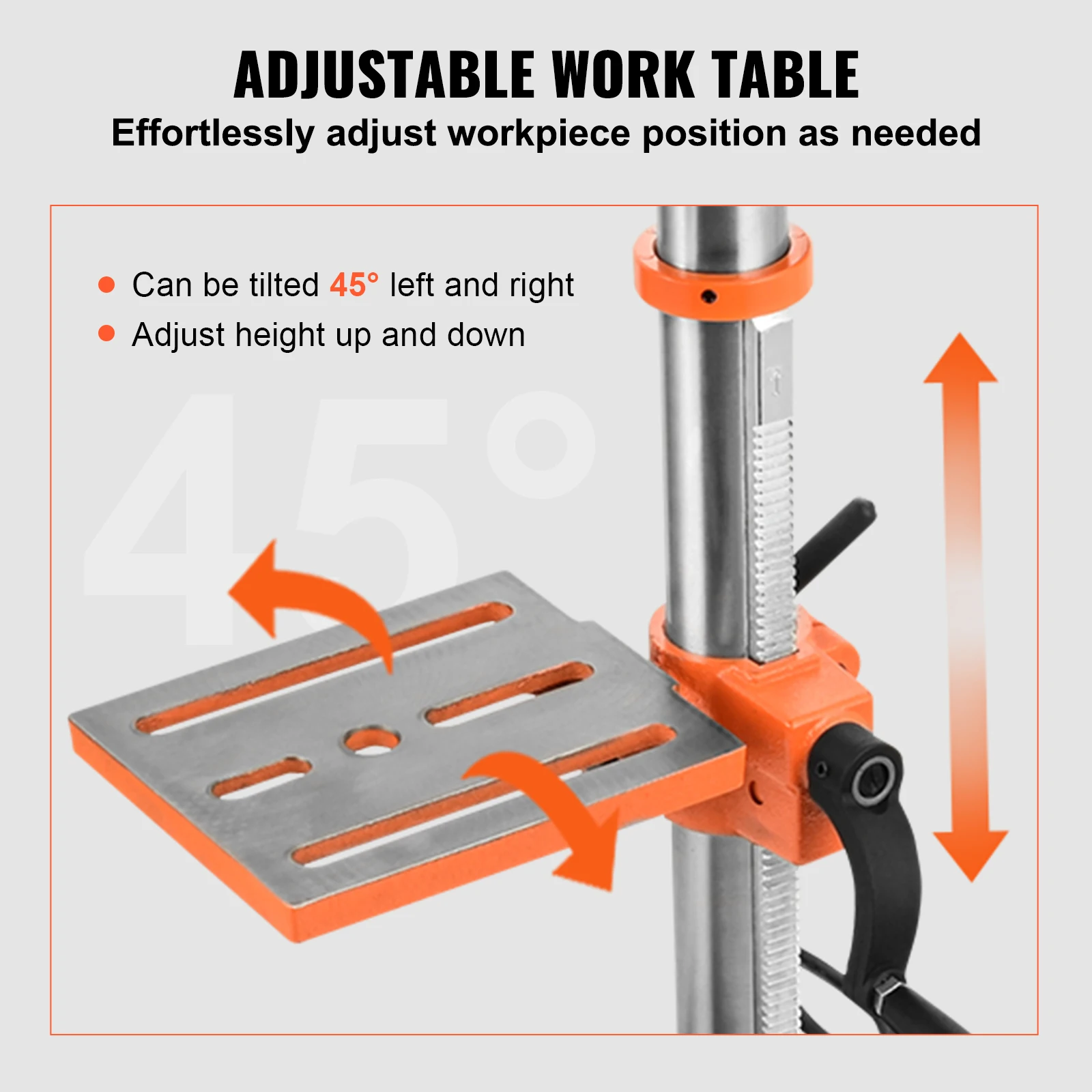 10 Benchtop Drill Press | 5-Speed Precision & Laser Guide for Woodworking - Thumbnail 6